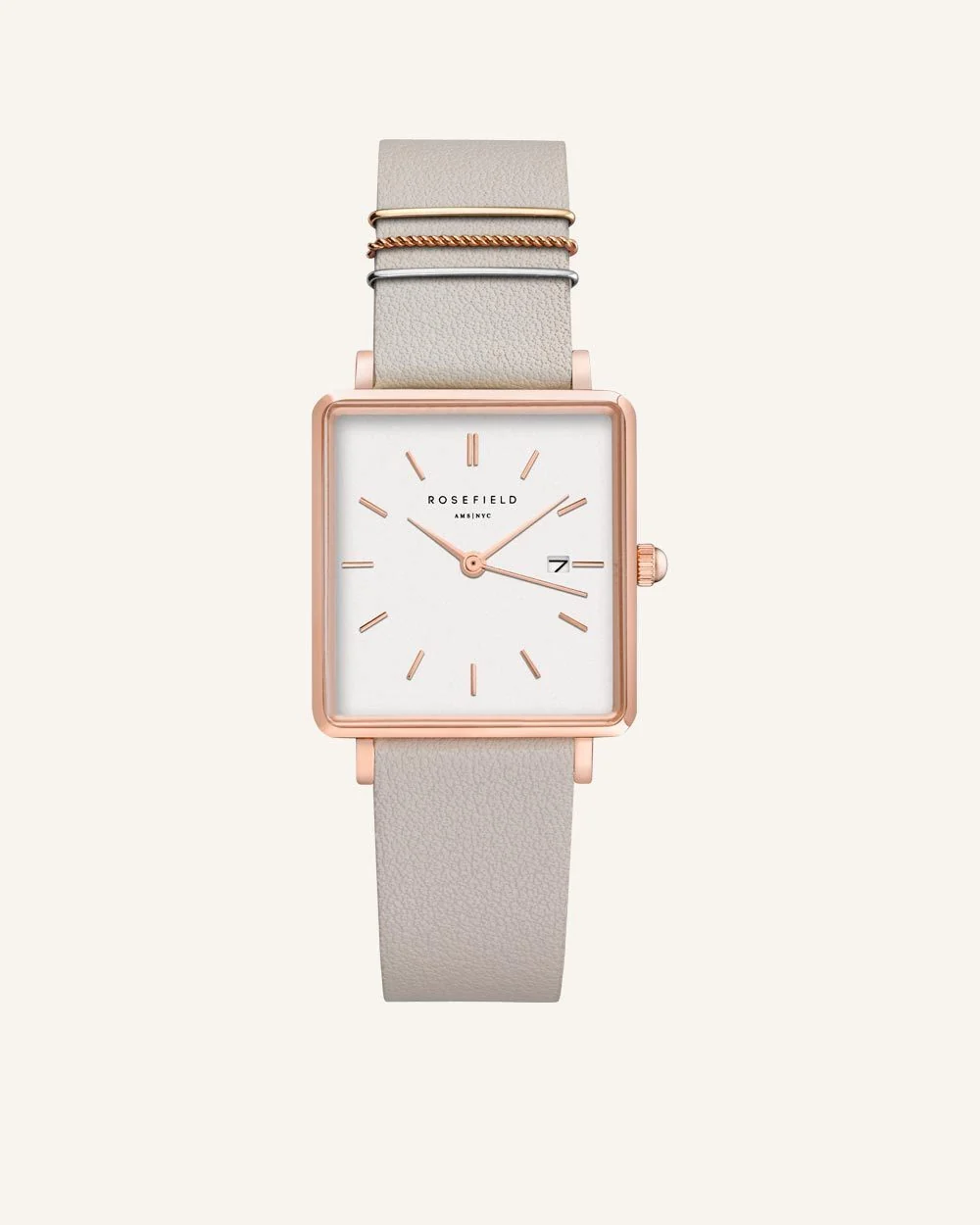 Cool Grey Rose gold Strap - Image 2